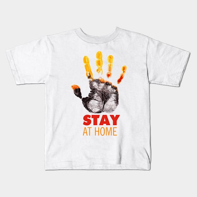 Stay at Home Kids T-Shirt by Sofiia Golovina